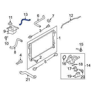 Lincoln OE - Engine Coolant Overflow Hose
