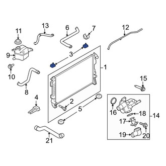 Lincoln OE - Upper Radiator Insulator