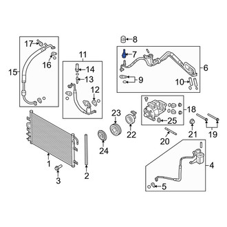 Lincoln OE - A/C Service Valve Core
