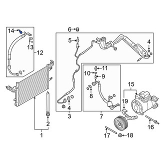 Lincoln OE - A/C Service Valve Core