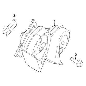 Lincoln OE - Electrical - Horn (3.5L / 3.7L)