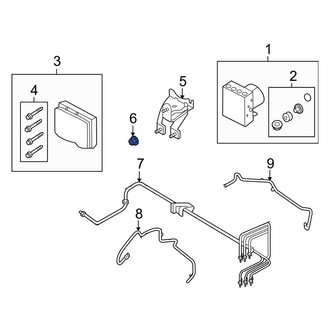 Lincoln OE - ABS Hydraulic Assembly Nut