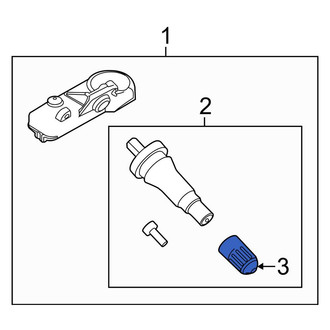 Lincoln OE - Tire Pressure Monitoring System (TPMS) Valve Stem Cap