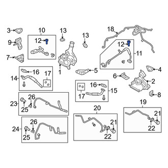 Lincoln OE - Turbocharger Oil Line Bolt