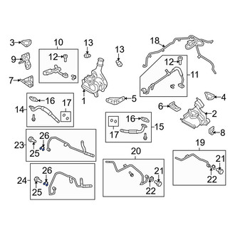Lincoln OE - Turbocharger Coolant Line Washer