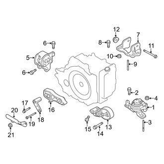 Lincoln OE - Engine / Transaxle - Engine & Transmission Mounting (3.7L)