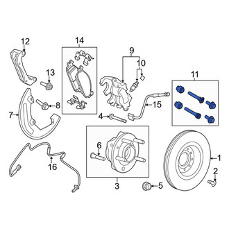 Lincoln OE - Front Disc Brake Caliper Pin