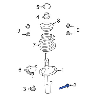 Lincoln OE - Front Suspension Strut Bolt
