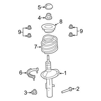 Lincoln OE - Front Suspension - Struts & Components