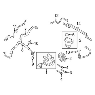 Lincoln OE - Steering Gear & Linkage - Pump & Hoses