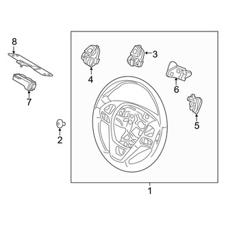 Lincoln OE - Steering Wheel & Trim (With Heated Wheel), (3.5L / 3.7L)