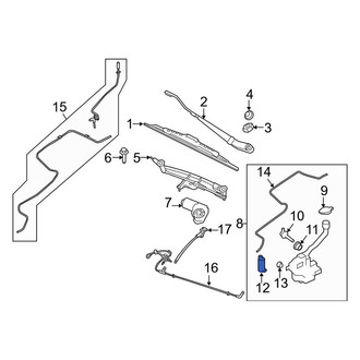 Lincoln OE - Front Windshield Washer Pump