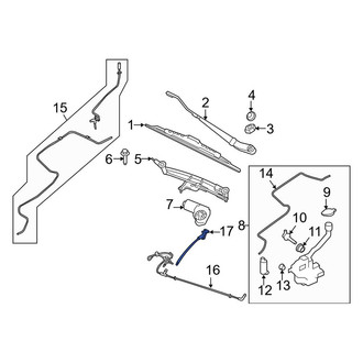 Lincoln OE - Front Windshield Washer Nozzle