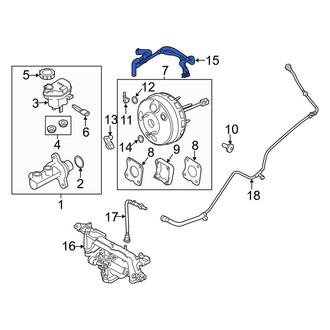 Lincoln OE - Brake Vacuum Hose