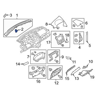 Lincoln OE - Dashboard Air Vent Trim Clip