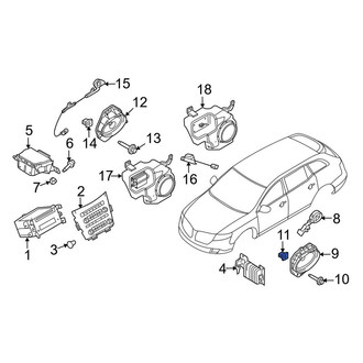 Lincoln OE - Front Bumper Cover Nut