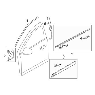 Lincoln OE - Front Door - Exterior Trim