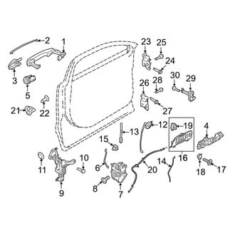 Lincoln OE - Front Door - Lock & Hardware