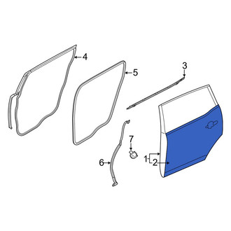 Lincoln OE - Rear Right Outer Door Outer Panel
