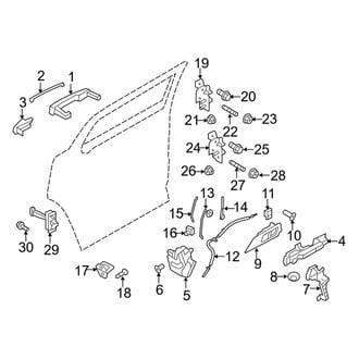 Lincoln OE - Rear Door - Lock & Hardware