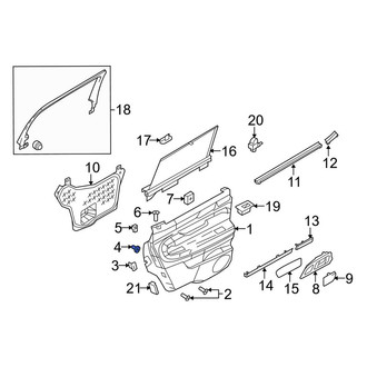 Lincoln OE - Door Interior Trim Panel Nut