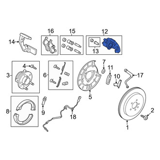 Lincoln OE - Rear Right Disc Brake Caliper