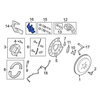 Lincoln OE - Rear Disc Brake Pad Set