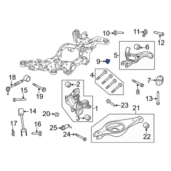 Suspension Control Arm Nut