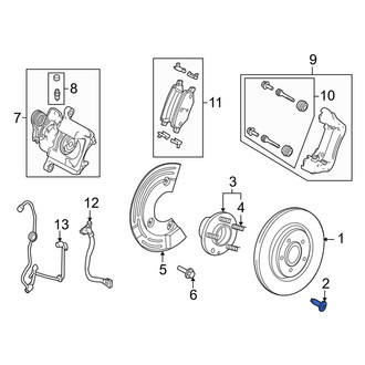 Lincoln OE - Disc Brake Rotor Bolt