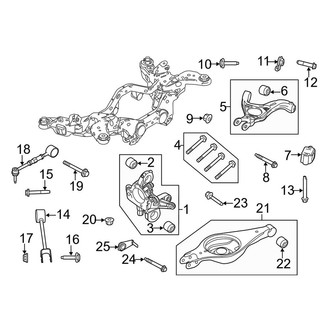 Lincoln OE - Rear Suspension - Suspension Components (3.5L)