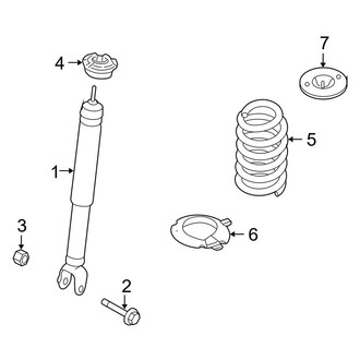 Lincoln OE - Rear Suspension - Shocks & Components (3.5L)