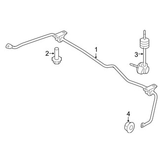 Lincoln OE - Rear Suspension - Stabilizer Bar & Components (3.5L)