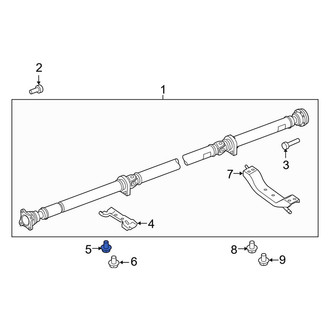 Lincoln OE - Front Drive Shaft Center Support Bolt