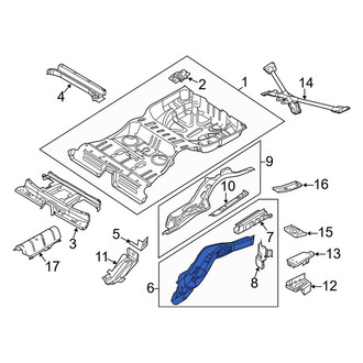 Lincoln OE - Rear Left Outer Frame Side Member