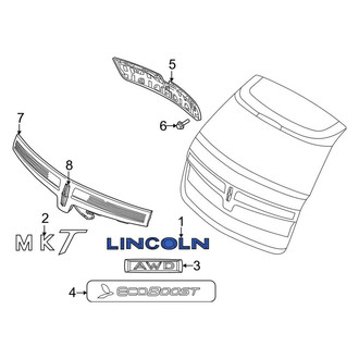 Lincoln OE - Rear Hatch Emblem