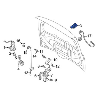 Lincoln OE - Rear Liftgate Latch Release Switch