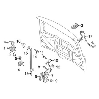 Lincoln OE - Lift Gate - Lock & Hardware