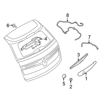 Lincoln OE - Lift Gate - Wiper & Washer Components