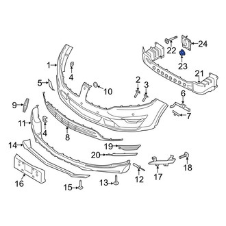 Lincoln OE - Bumper Impact Bar Nut