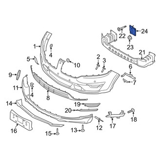 Lincoln OE - Left Bumper Impact Bar Bracket