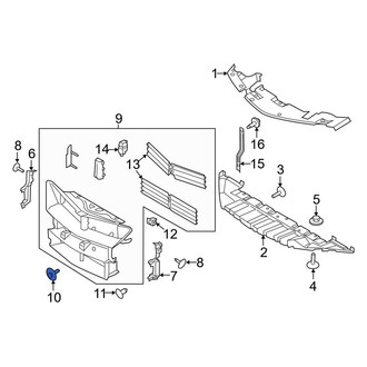 Lincoln OE - Radiator Shutter Assembly Bolt