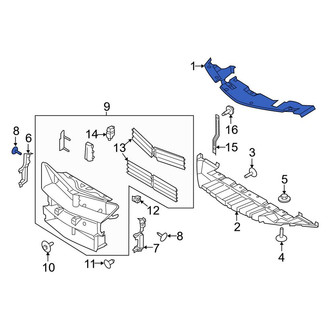 Lincoln OE - Front Radiator Support Access Cover