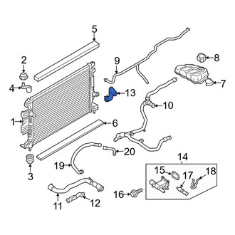 Lincoln OE - Lower Radiator Coolant Hose
