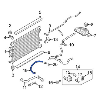 Lincoln OE - Engine Coolant Bypass Hose
