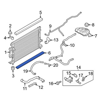 Lincoln OE - Lower Radiator Air Seal
