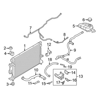 Lincoln OE - Cooling - Radiator & Components (2.3L)