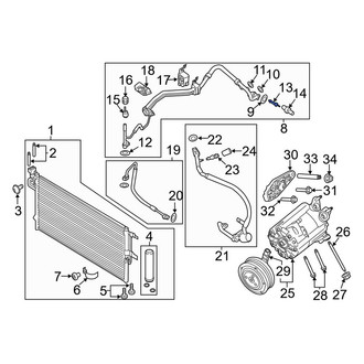Lincoln OE - A/C Service Valve Core
