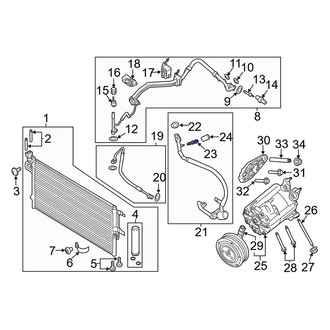 Lincoln OE - A/C Service Valve Core