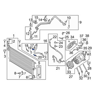 Lincoln OE - A/C Service Valve Core