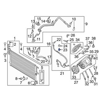 Lincoln OE - A/C Service Valve Core